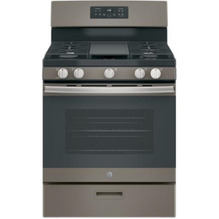 GE 30in Gas Range - Slate